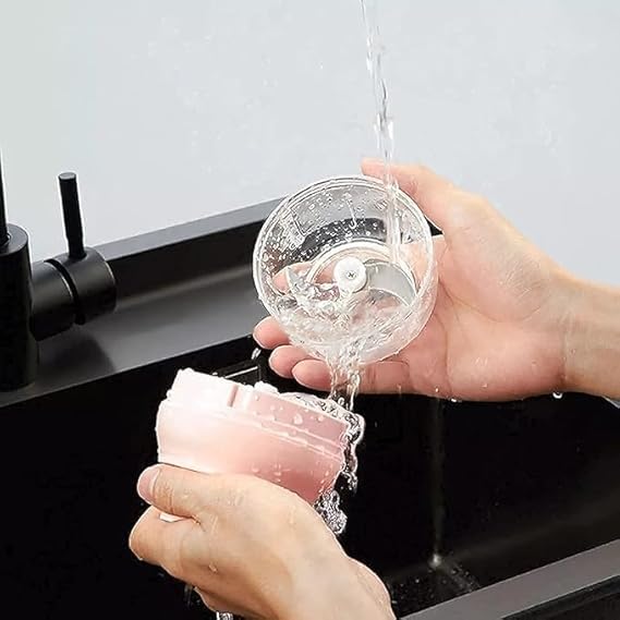 Electric Mini Food Chopper with USB Charging, Portable Garlic Mincer, Pink