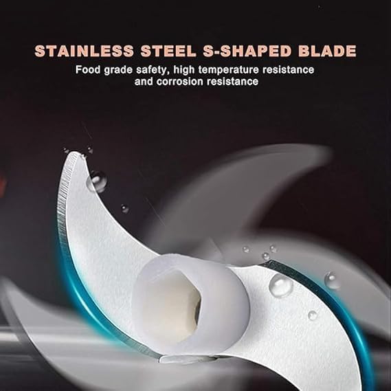 Electric Mini Food Chopper with USB Charging, Portable Garlic Mincer, Pink