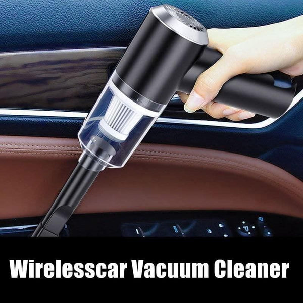 Car Vacuum Cleaner 3 in 1 with 3 Attachments & Blower | Cordless Handheld Vacuum Cleaner for Wet & Dry Cleaning for Home/Office/Car/Keyboard/Travel/Sofa/Office (1BLACK)