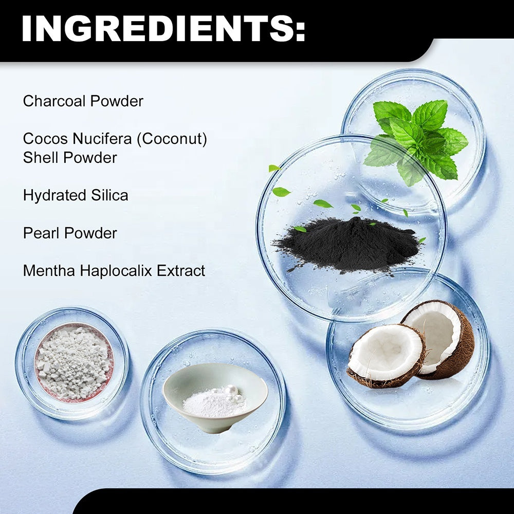 Enakshi® 4x Natural Organic Activated Charcoal Powder Teeth Whitening Toothpaste |Health & Beauty | Oral Care | Toothpaste